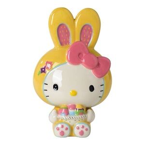 Hello Kitty Yellow and Pink Ceramic Figurine